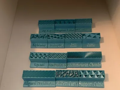 No-pause Infill Swatches