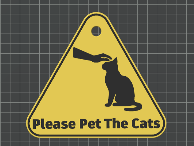Please Pet The Cats Sign