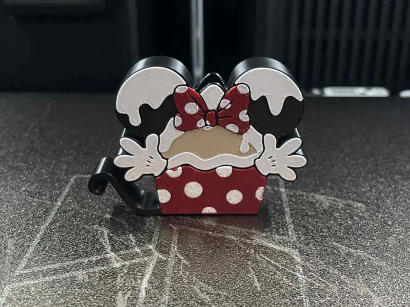 Minnie Mouse Gingerbread Tumbler Straw Topper