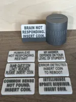 Stupidity Tax | MINI: Fast Print Compact Display Holder