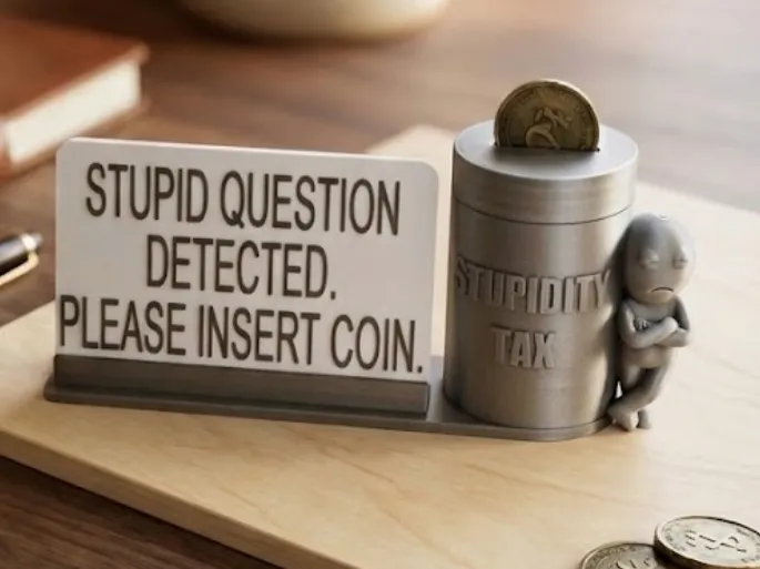 Stupidity Tax Display Holder
