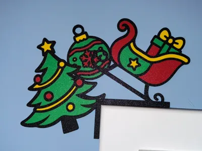 Winter Magic Door Corner Ornament/Topper