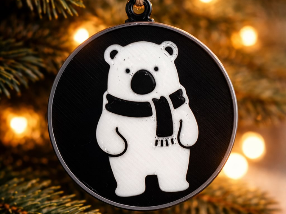 Cute Polar Bear – Winter Ornament