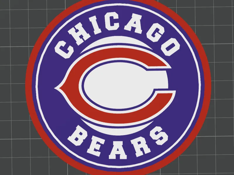 Chicago Bears sign/coaster