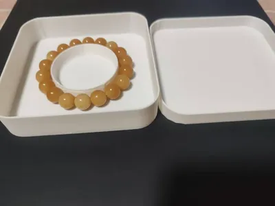Jewelry Bracelet Storage Box with Lid, Suitable for storing and displaying bracelets, bangles, earrings, necklaces, etc.