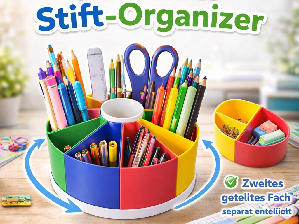 Miniatura 1 do modelo 3D Drehbarer Organizer für Kinder und Erwachsene