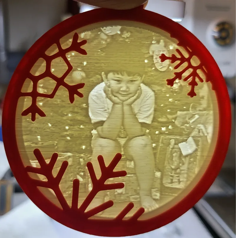 Christmas Lithophane Ornament Holder