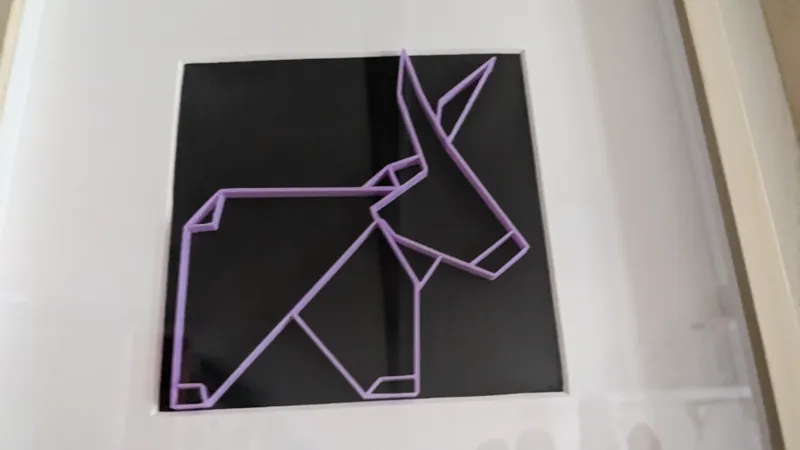 Origami donkey
