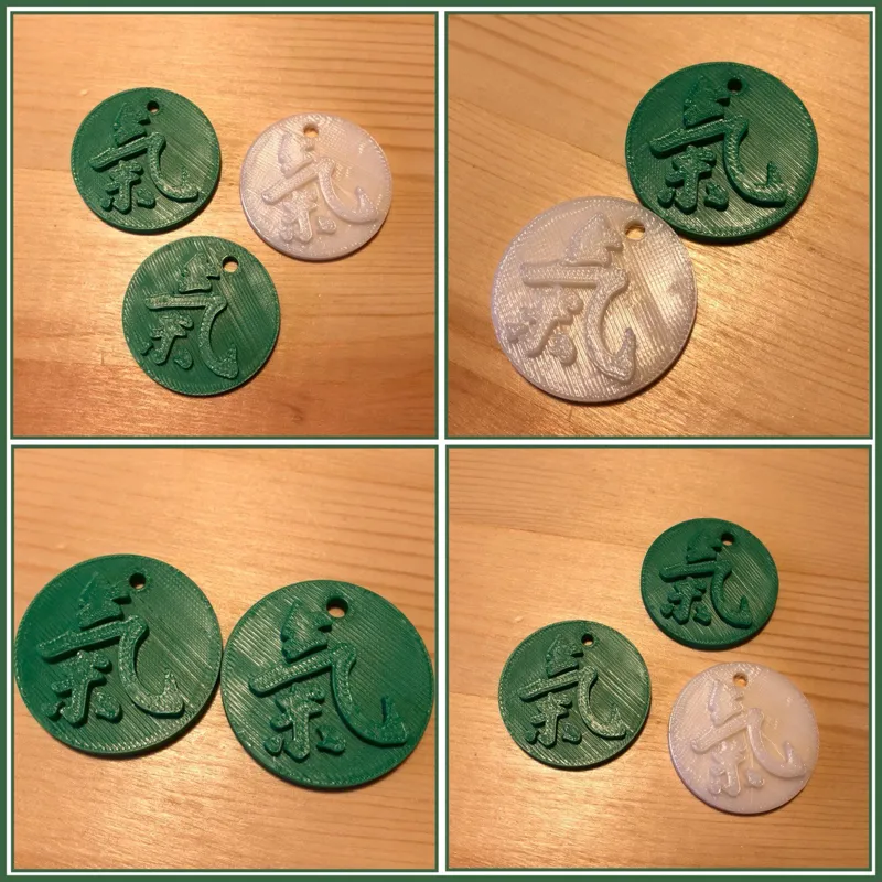 Ki Japanese Martial Arts Keychain/Zip/Pendant - Portachiavi/Ciondolo/Zip Ki giapponese