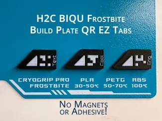 H2C BIQU Frostbite Build Plate QR Code EZ Tabs