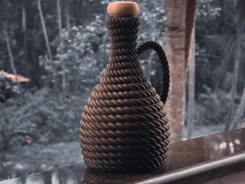 Vintage Pirate Wine Bottle