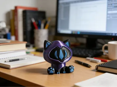 Valorant Chibi Phantom Cat (All parts separated, no AMS required)