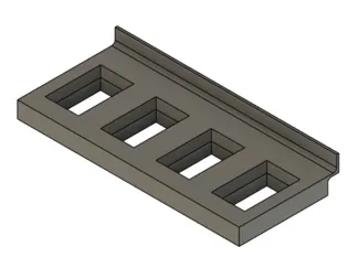 Slatwall tool holder type 2