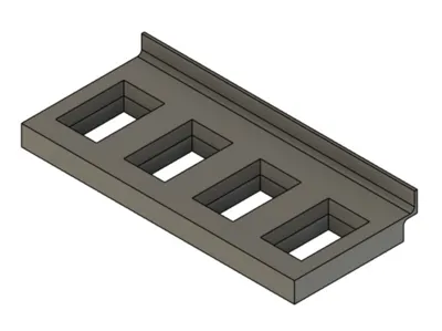 Slatwall tool holder type 2