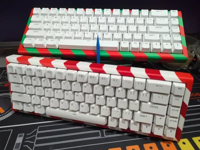 3D Printing Keyboard- Candy Stripes- Makesenstudio