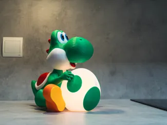 Yoshi Popcorn Bucket Lamp