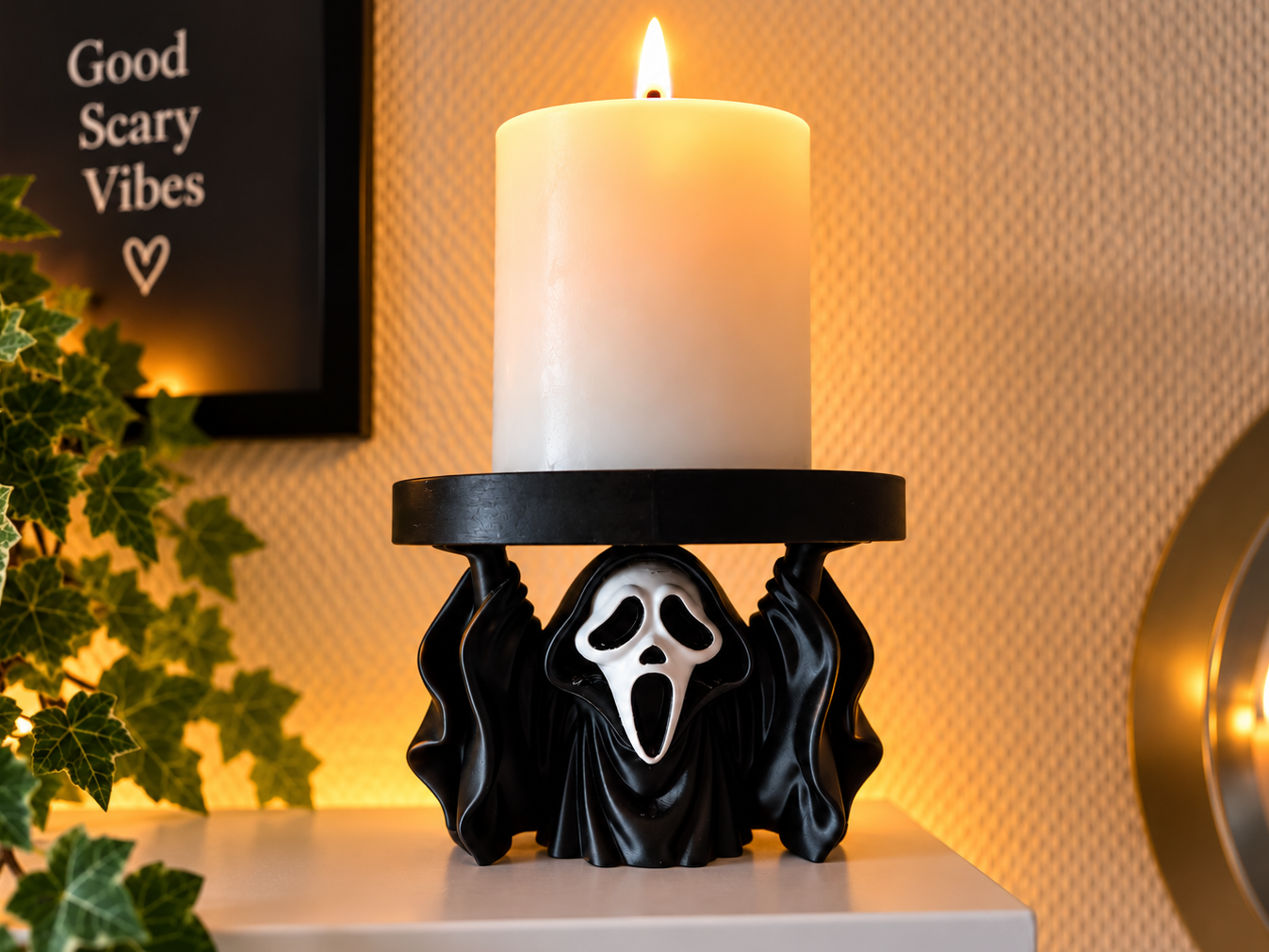 Horror Face LED Candle Holder - 1