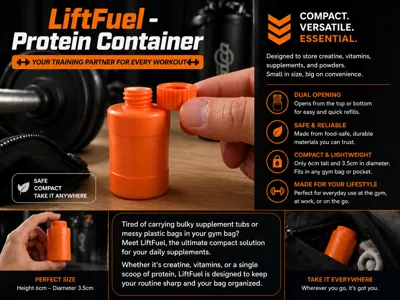 LiftFuel - Protein and Creatin Container 