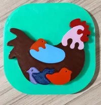 Puzzle poule pour enfants — photo 2