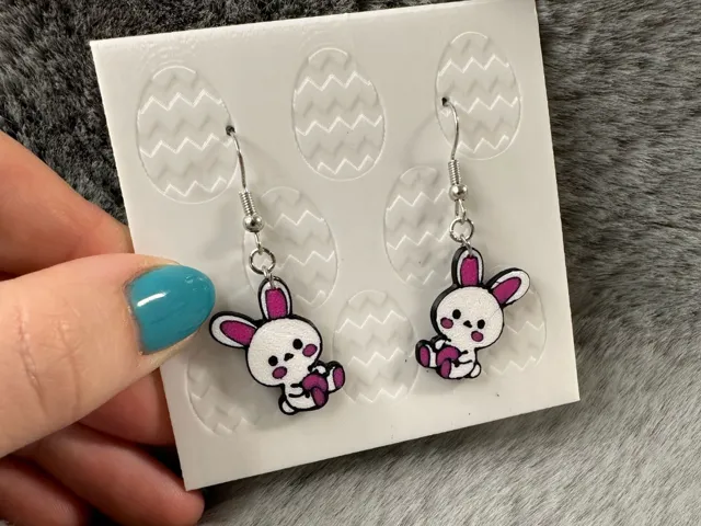 easter bunny earring