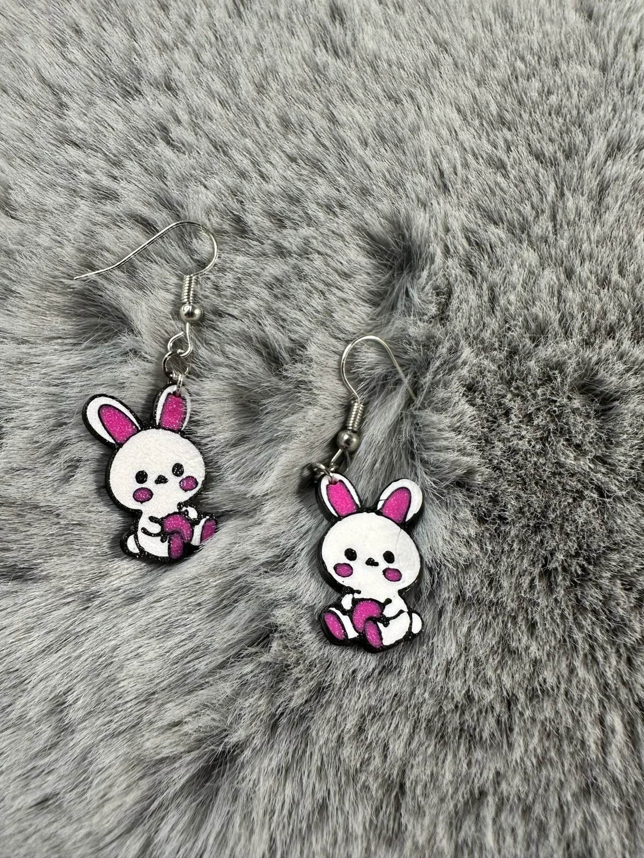 easter bunny earring view 3