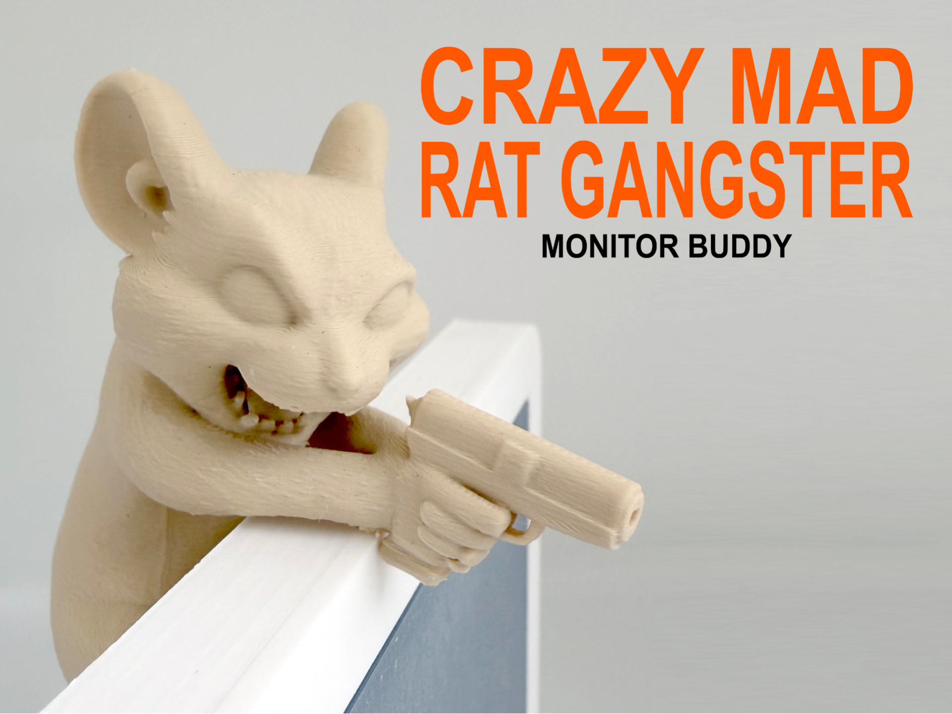 Crazy Mad Rat Gangster Monitor Buddy