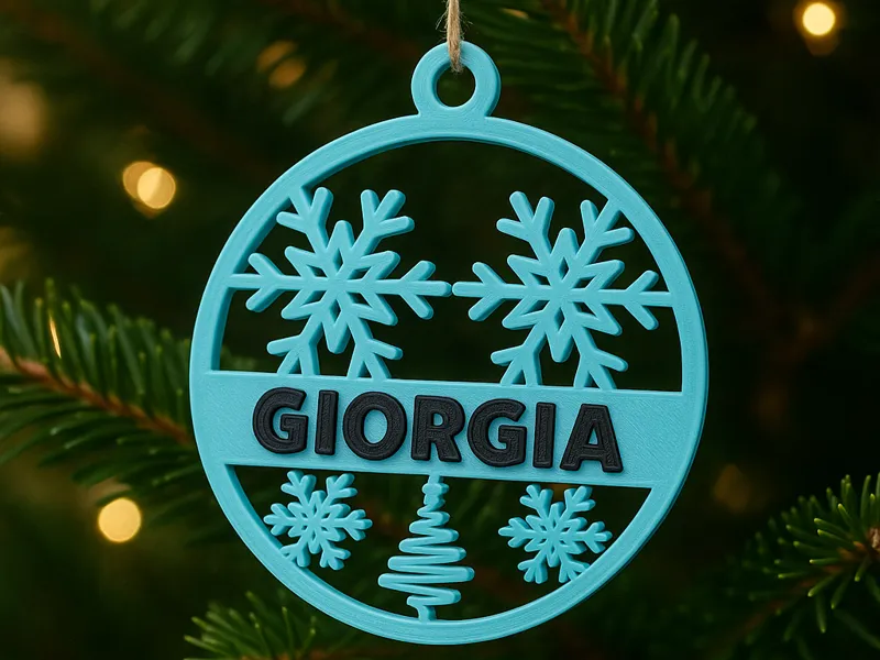 customizable Christmas tree decoration - NO AMS