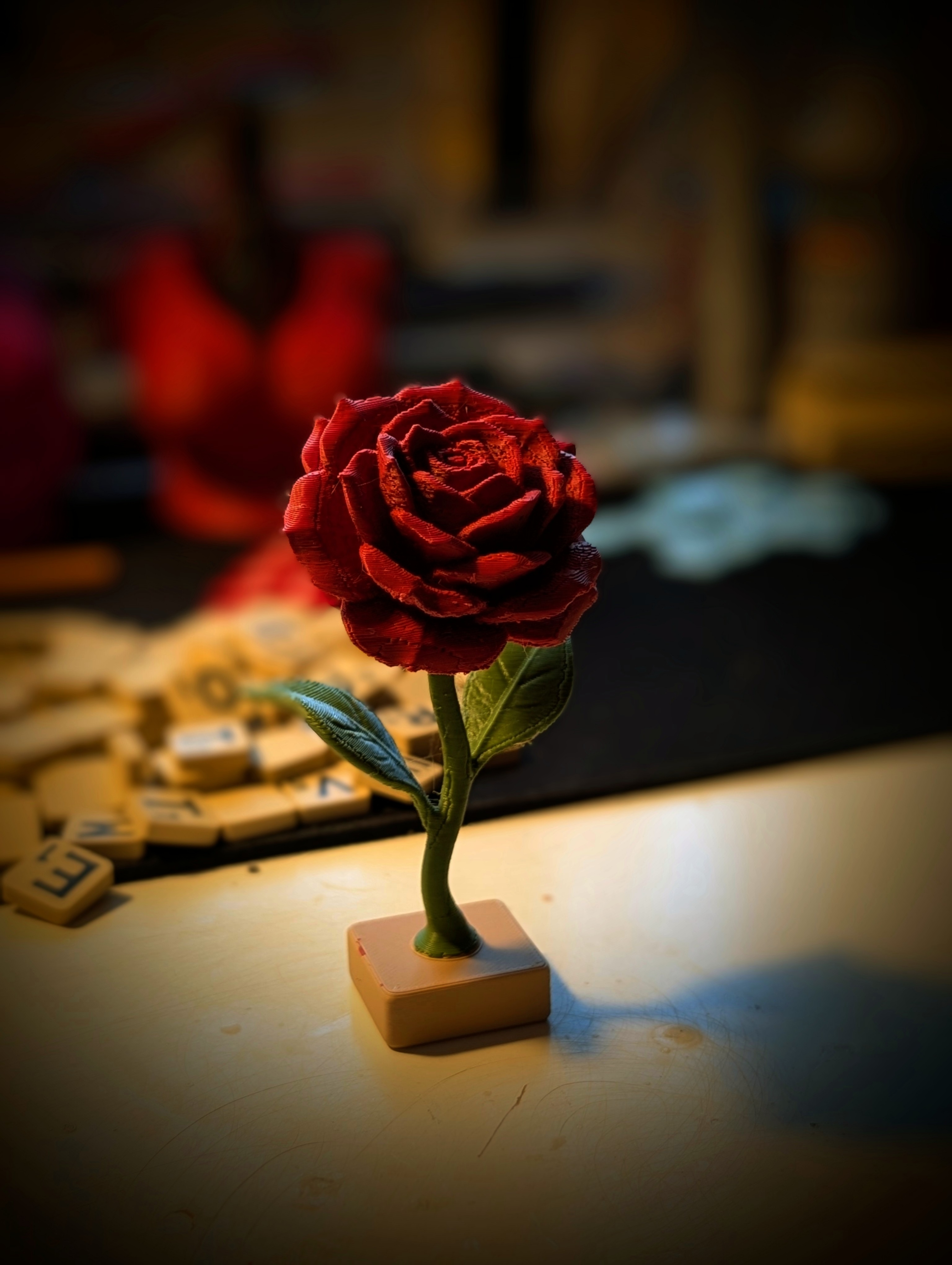Miniatura 6 do modelo 3D Rose Flower – Decorative Floral Model 3D Printing