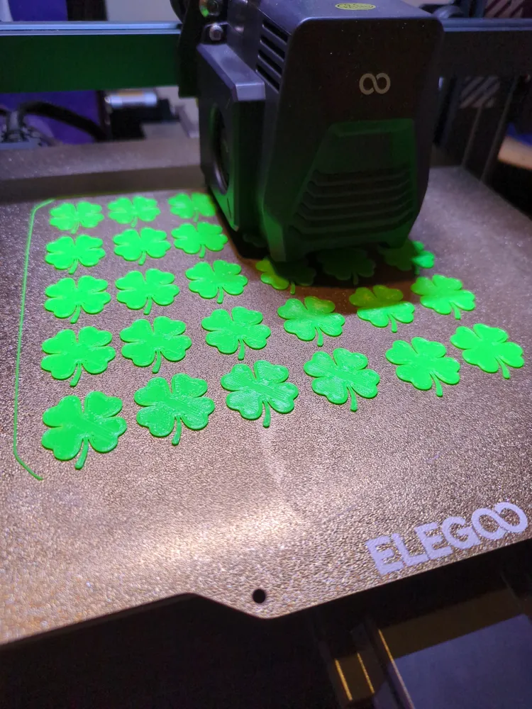 30 mini four leaf clovers - Free 3D Print Model - MakerWorld