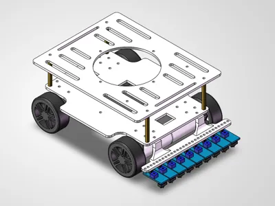2025 Electronic Design Contest Topic E Simple Self-Aiming Device Car Chassis