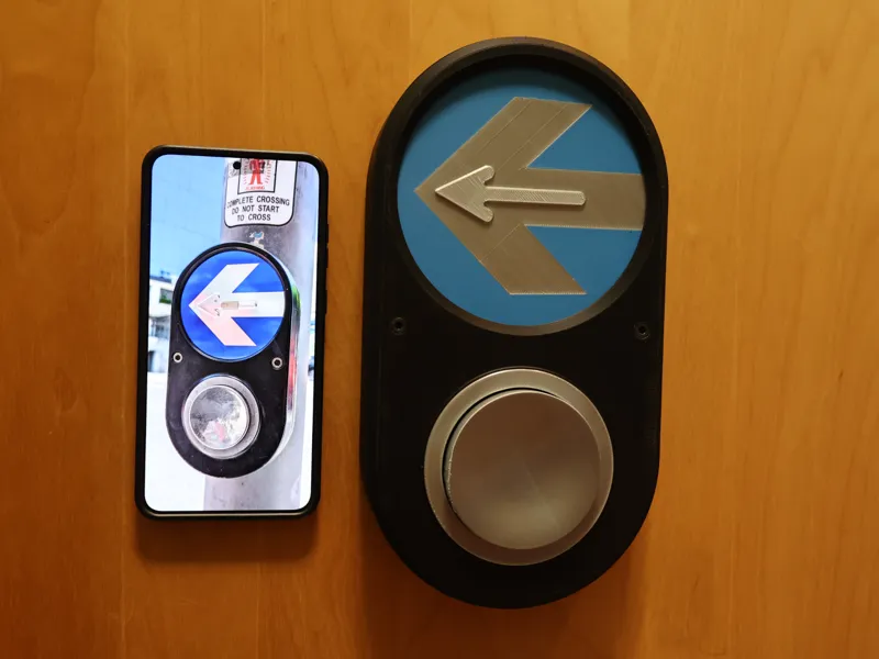 Pressable Pedestrian Crossing Button (magnets!)