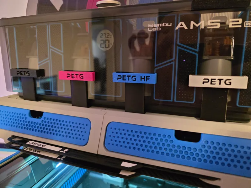Filament-Label Clip Holder for AMS