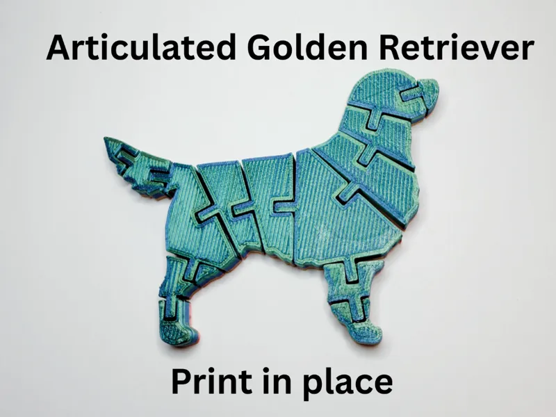 articulated golden retriever (free to sell)