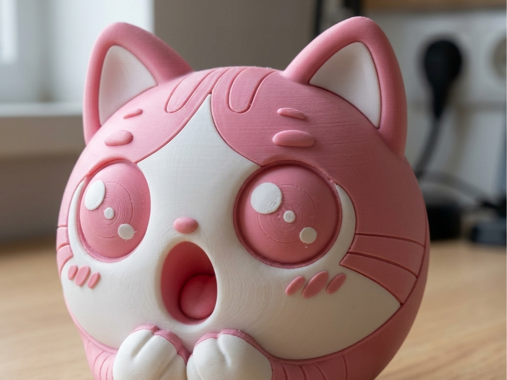 Chubby Anime Cat – Cute Desk Companion