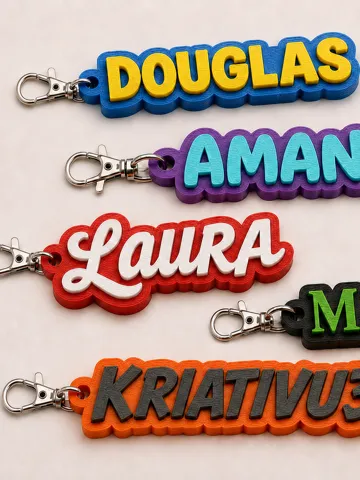 Soporte: Porta-Chaves com Nome Personalizável — vista de referencia 2
