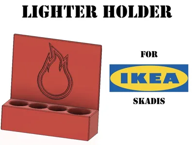 Lighter Holder - Skadis Compatible