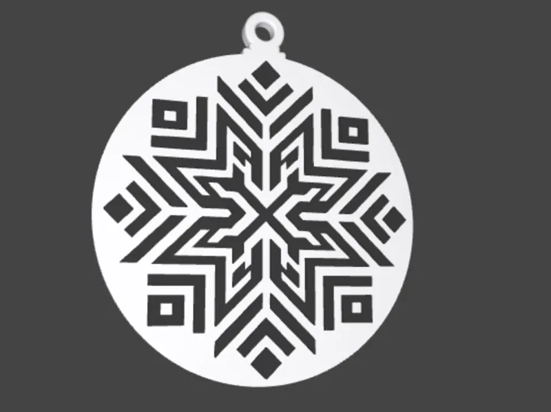 Two Colour Chistmas Decoration