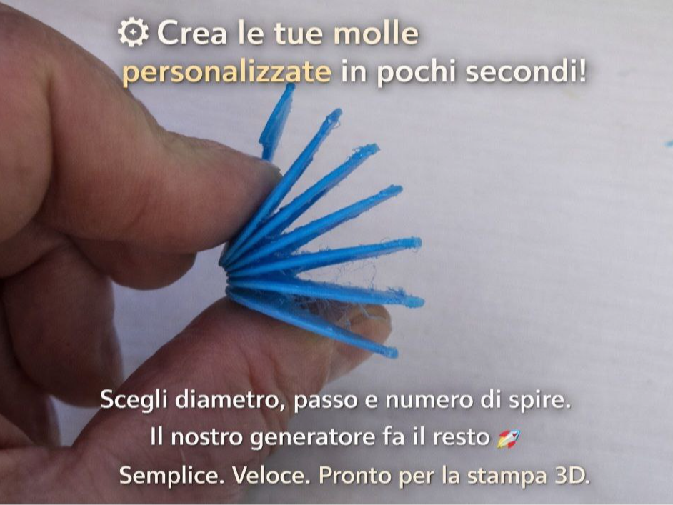 generatore per creare molle su misura velocemente