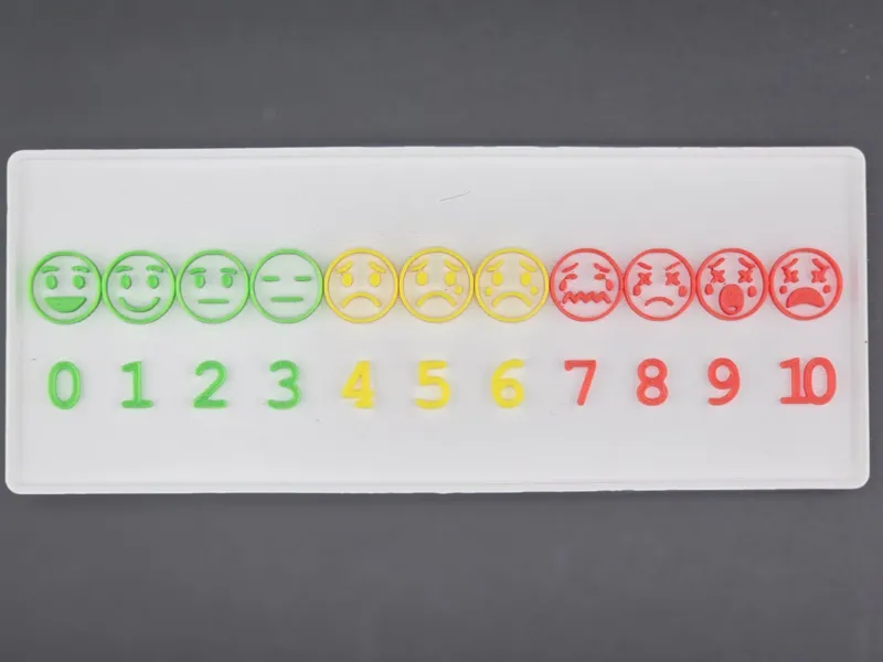 Medical Pain Scale for Gridfinity (2x5)