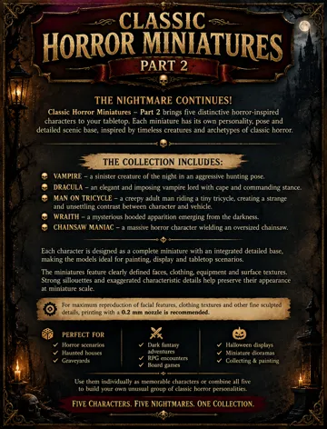 Figura decorativa: Classic Horror Miniatures – Part 2 — vista de referencia 3