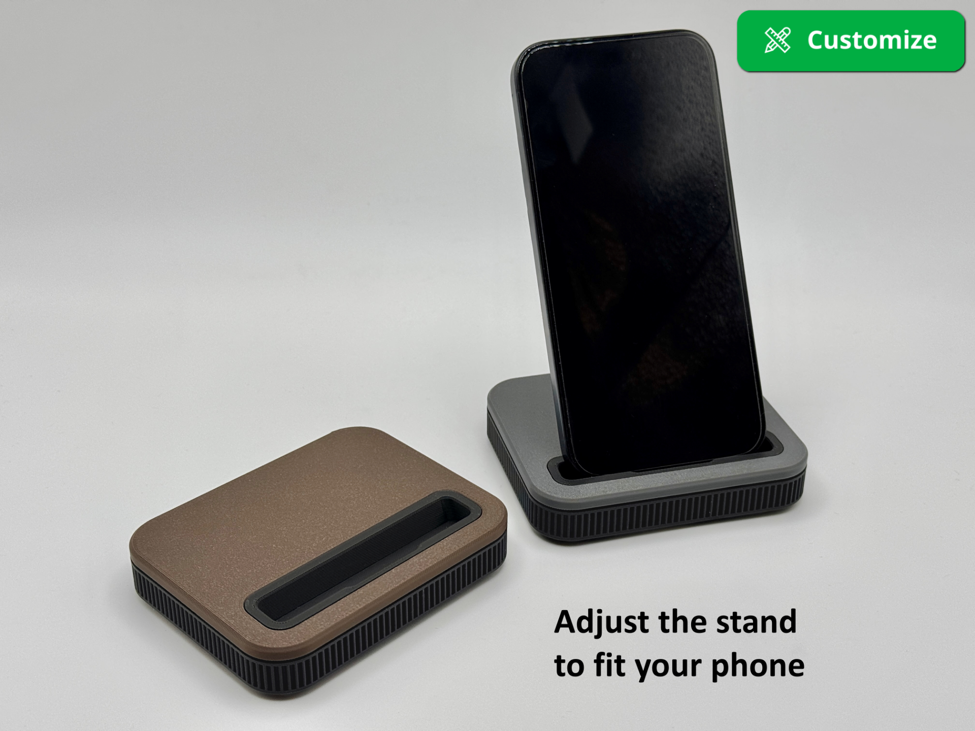Miniatura 2 do modelo 3D Smartphone stand - customizable