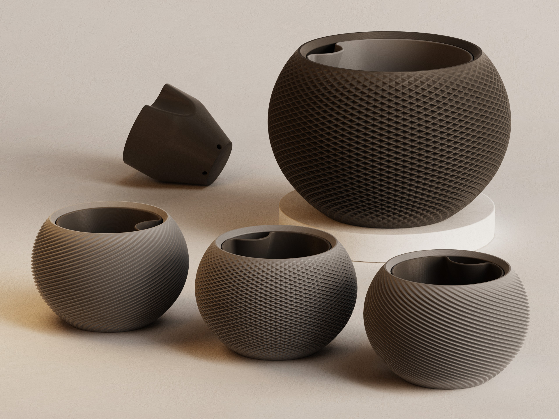 SFERA #2 Organic Geometric Planters & Pots