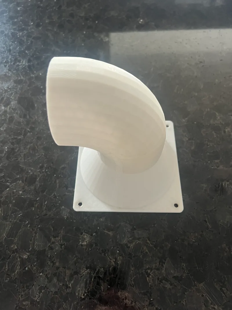 120mm fan with 90 elbow