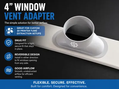 Window Vent Adapter (4 inch / 101mm)