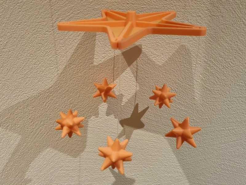 Leuchtendes Sternenmobile 3D