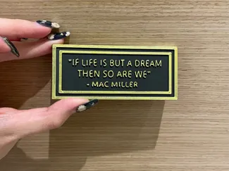 Mac Miller Frick Park Bench Commemorate Plaque