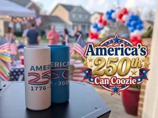 America 250th Can Coozie (slim or standard)