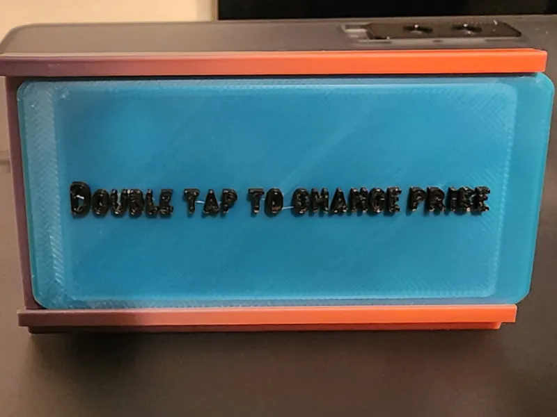 Display stand and tag for Craft Show or displays