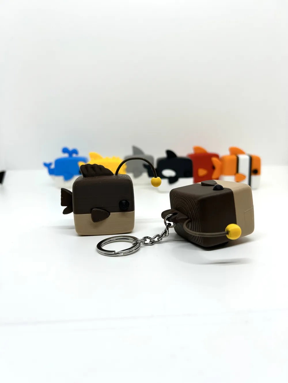 Cubic fish (Anglerfish) - Dano's toy - Free 3D Print Model - MakerWorld