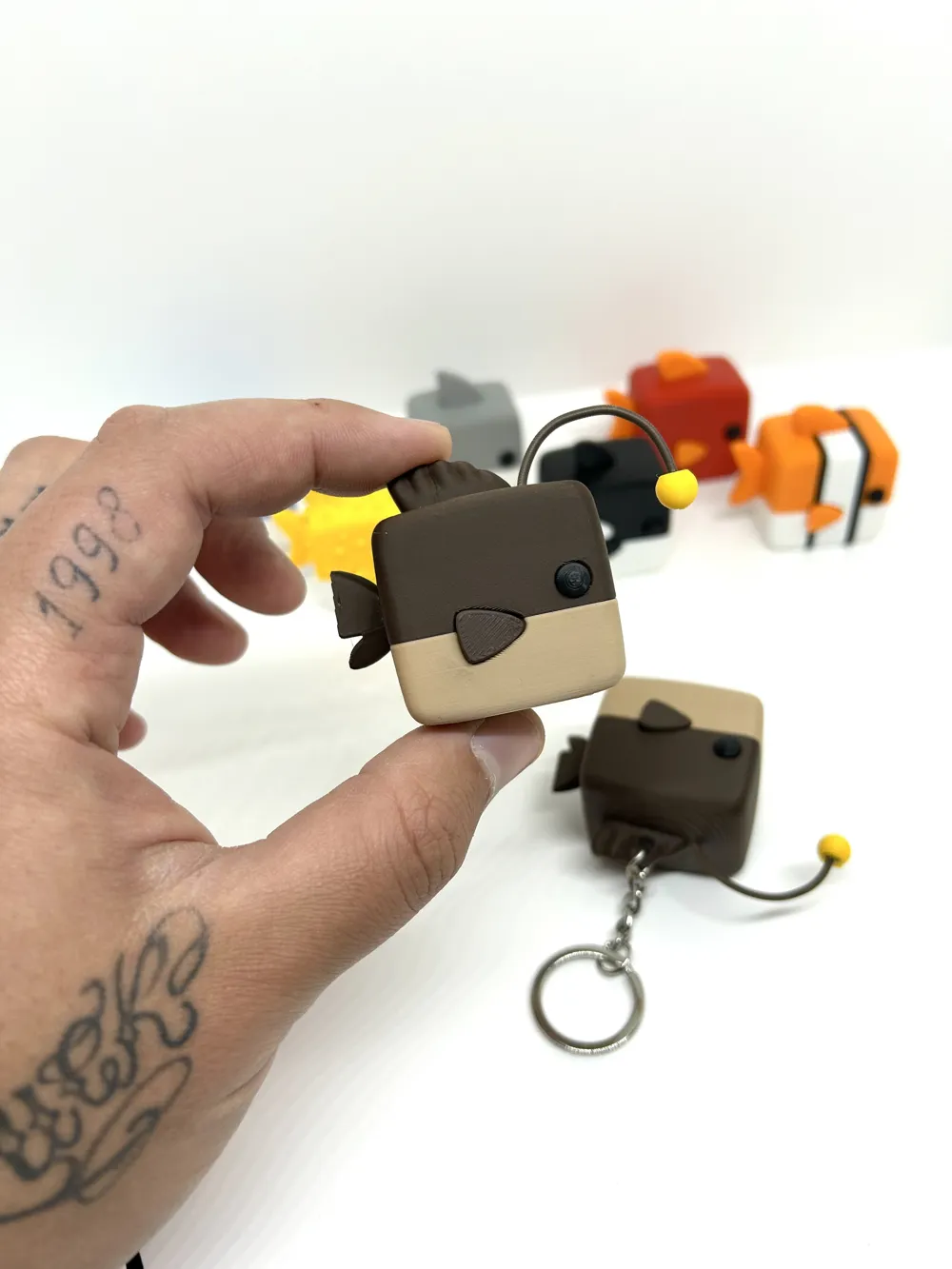Cubic fish (Anglerfish) - Dano's toy - Free 3D Print Model - MakerWorld